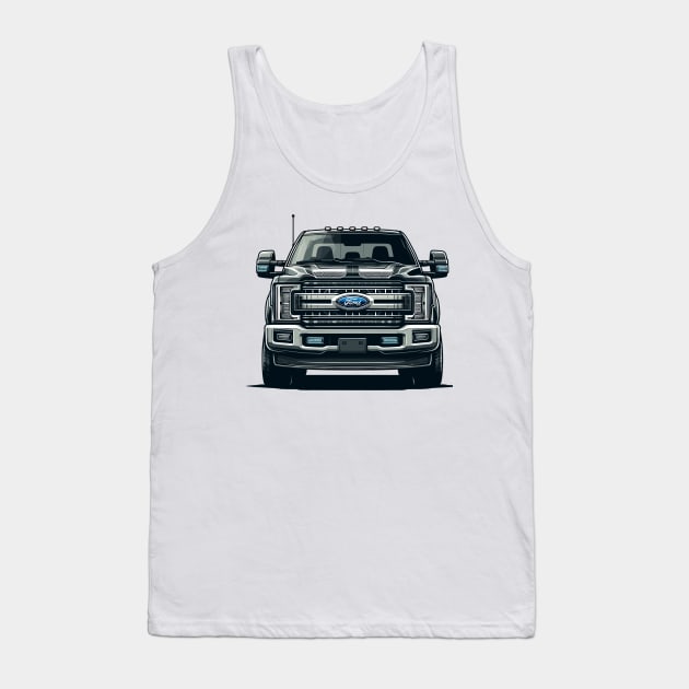 Ford F350 Tank Top by Vehicles-Art